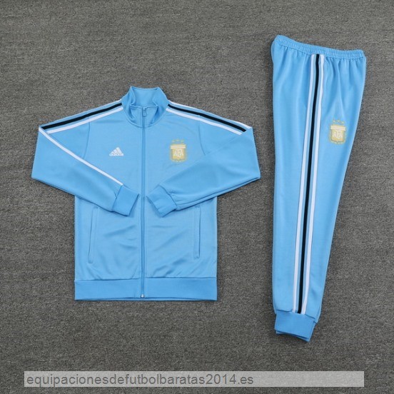 Nuevo Conjunto Completo Ropa Deportiva Con Cremallera Larga Argentina 2024 Azul Baratas